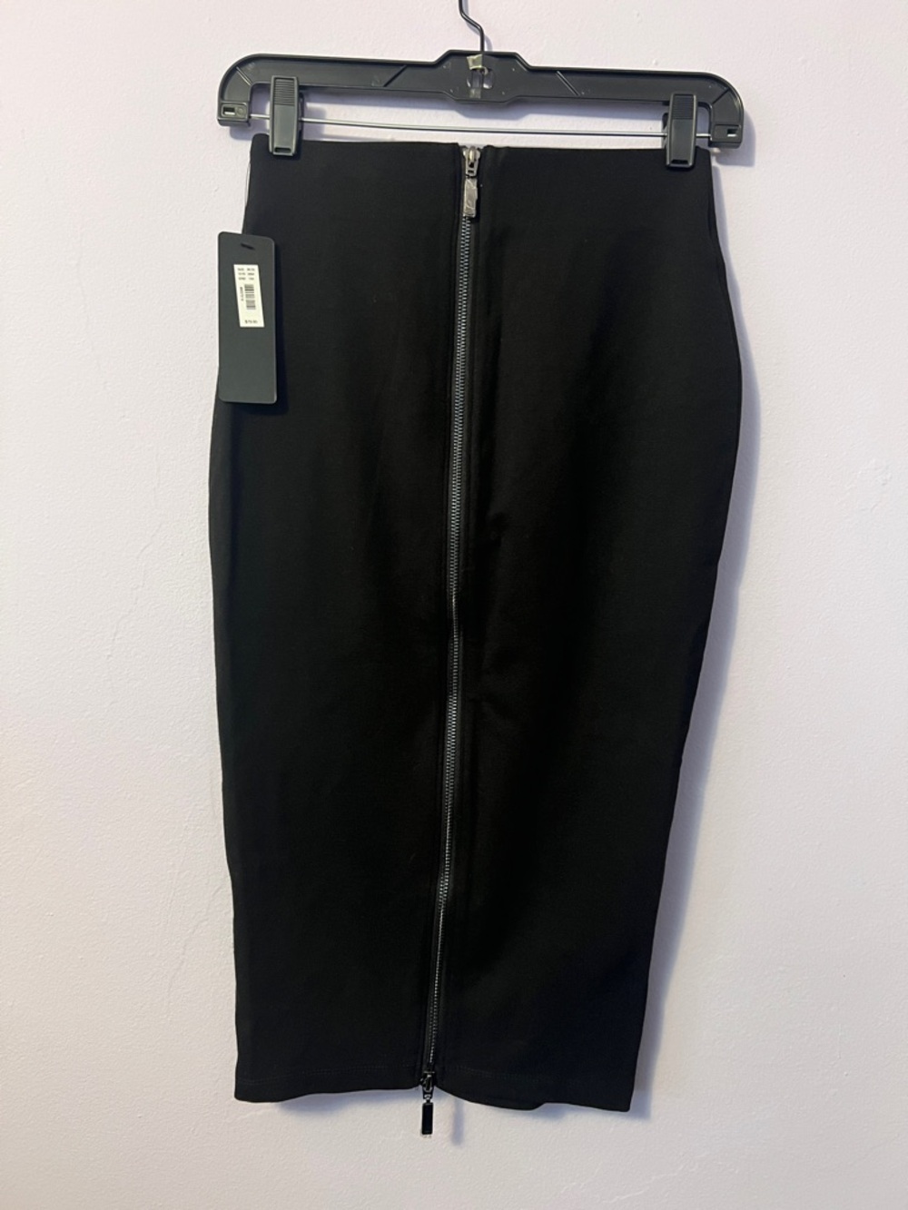 The Limited Black High-Waist Pencil Skirt with Center Zip